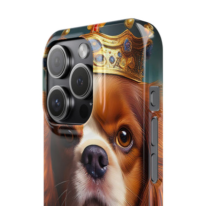Cavalier King Charles Renaissance Dog Portrait Slim Phone Case