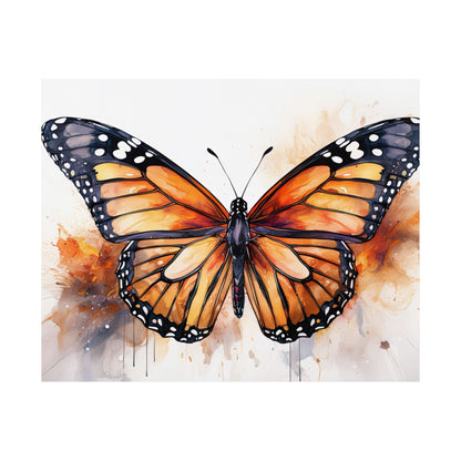 Orange Butterfly Alcohol Ink Wall Art | Butterfly wall art | Wall Art | Wall Print