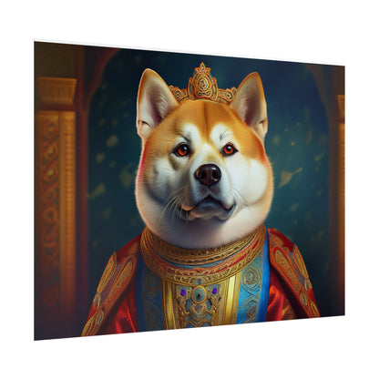 Shiba Dog Renaissance Portrait Print,  Art Print, Wall Decor Gift, Animal Lover Home Decor, wall prints, wall art