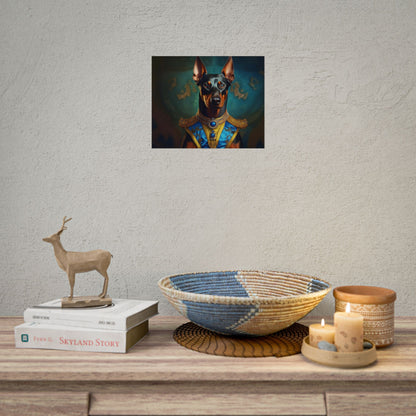 Doberman Pinscher Renaissance  Dog Pet Portrait Print | Wall Art | Wall Print | Dog Art