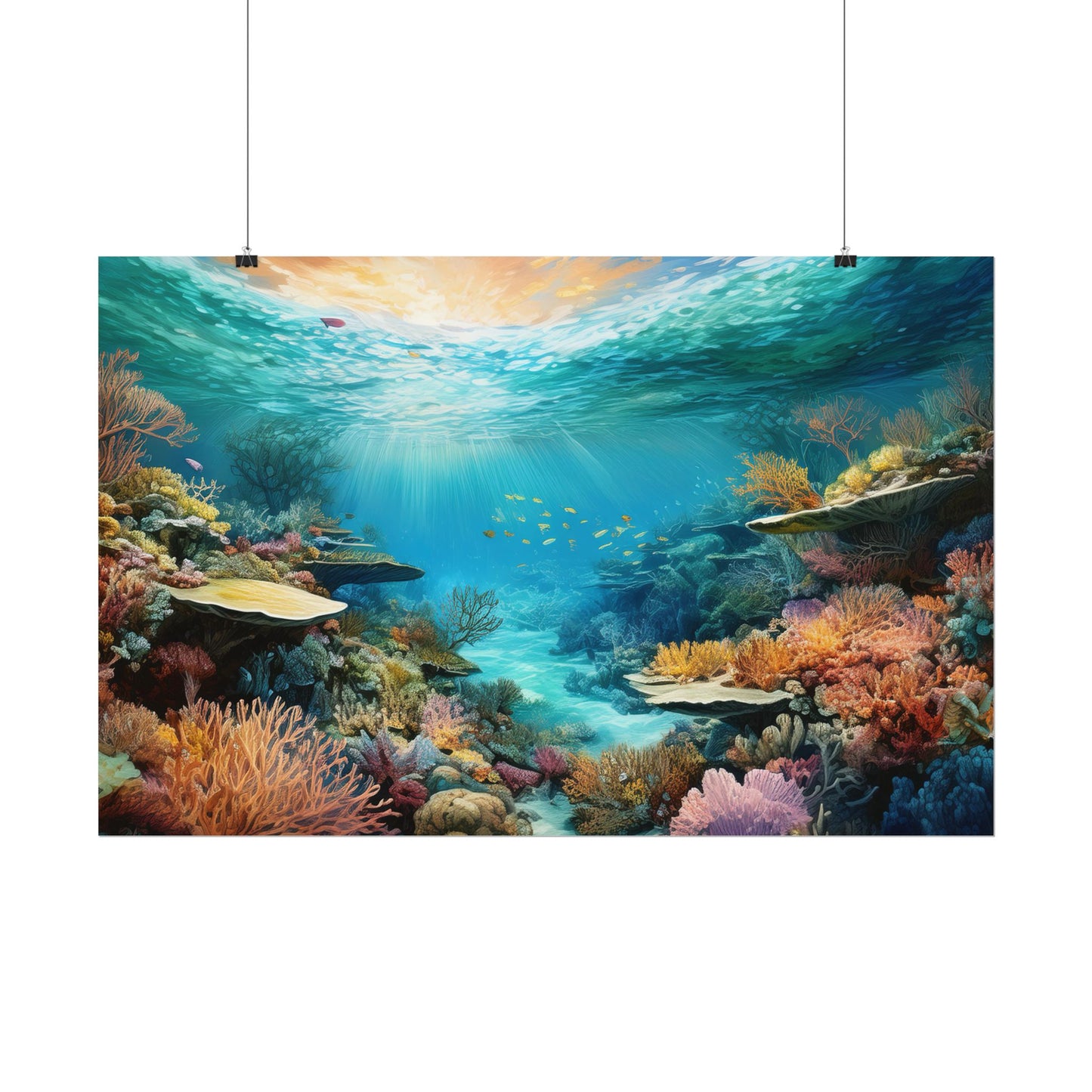 Great Barrier Reef  Australia Coastal Print | Style 2 | Wall Art | Wall Print