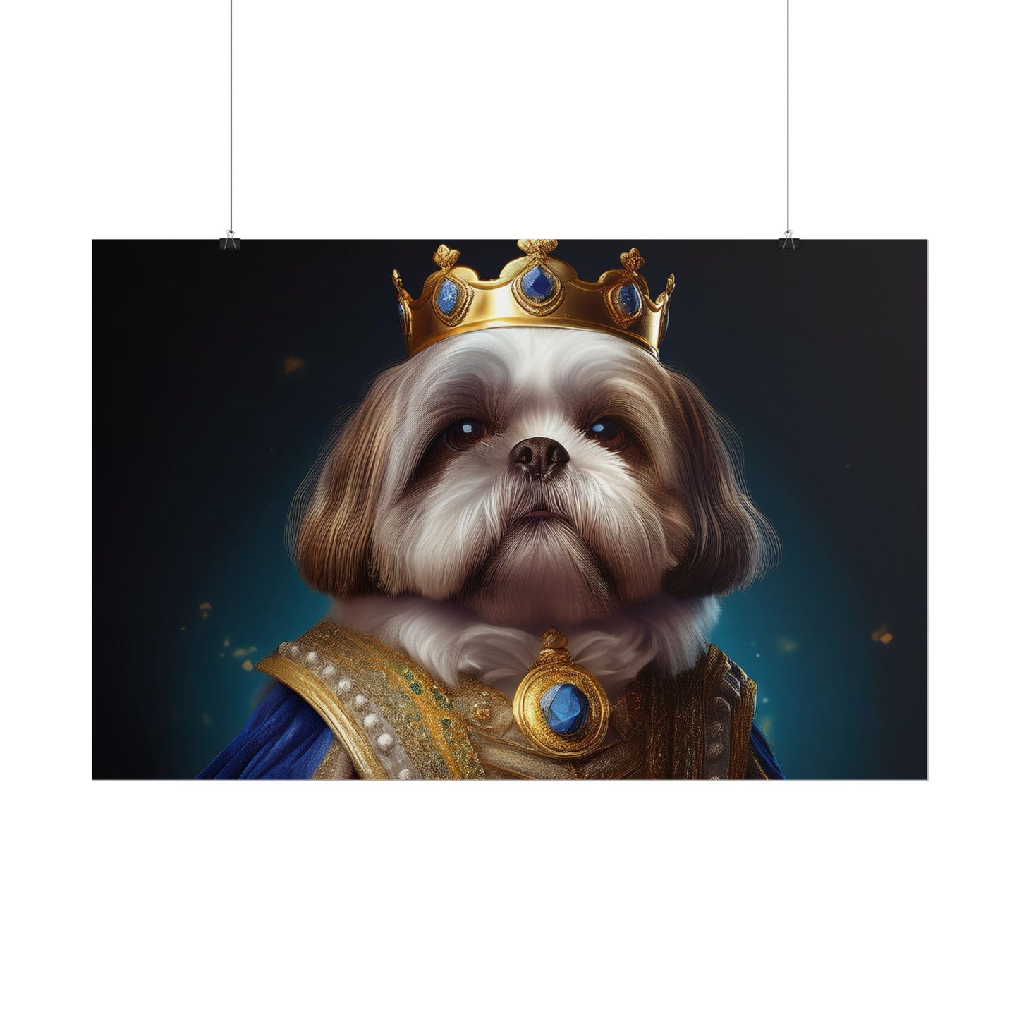 Shih Tzu Renaissance Pet Portrait Print | Dog Lover Wall Art | Dog Memorial Gift | Wall Art | Wall Print