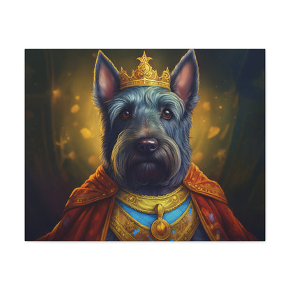 Scottish Terrier Renaissance Pet Portrait on Canvas | Wall art, wall print, dog portrait, dog art