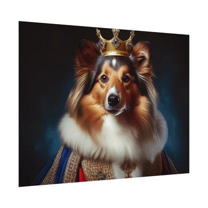 Shetland Sheepdog Renaissance Dog Portrait Art Print, Wall Decor Gift, Animal Lover Home Decor, Dog Wall Art