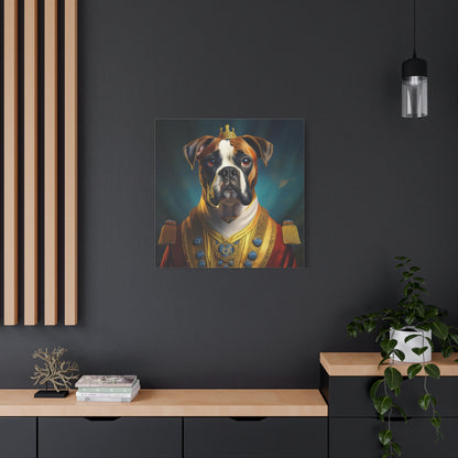 Boxer Renaissance Pet Portrait  on Canvas, wall art, wall print, dog portrait, dog art