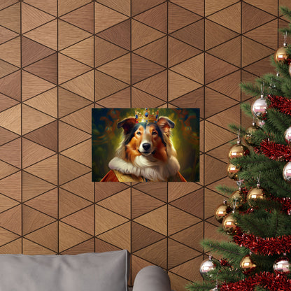 Collie Dog Renaissance Pet Portrait Print | Wall Art | Wall Print | Dog Art