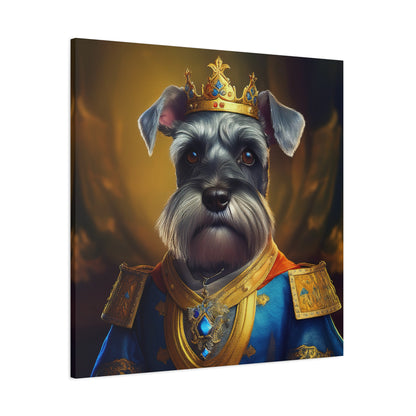 Miniature Schnauzer Renaissance Pet Portrait on Canvas | wall art | wall print | dog art