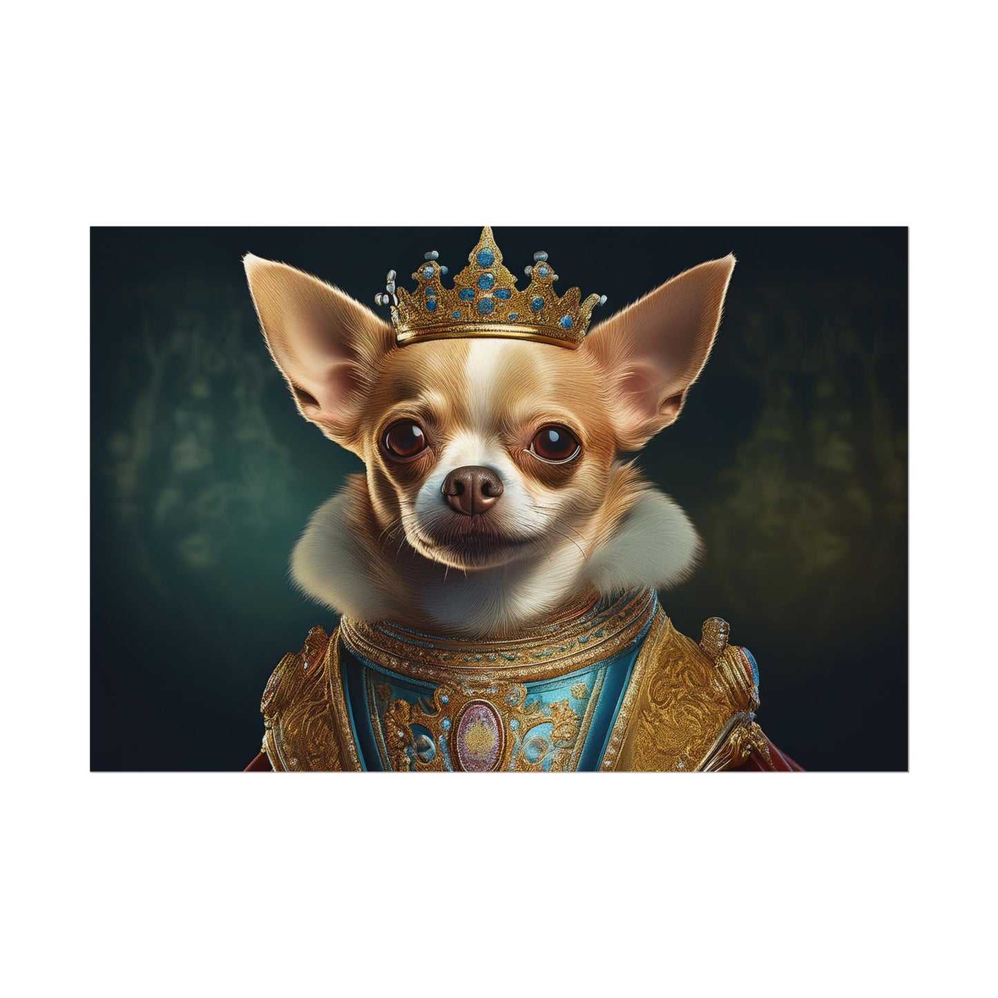 Chihuahua Dog Renaissance Pet Portrait Print | Wall print | Wall art