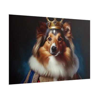 Shetland Sheepdog Renaissance Dog Portrait Art Print, Wall Decor Gift, Animal Lover Home Decor, Dog Wall Art