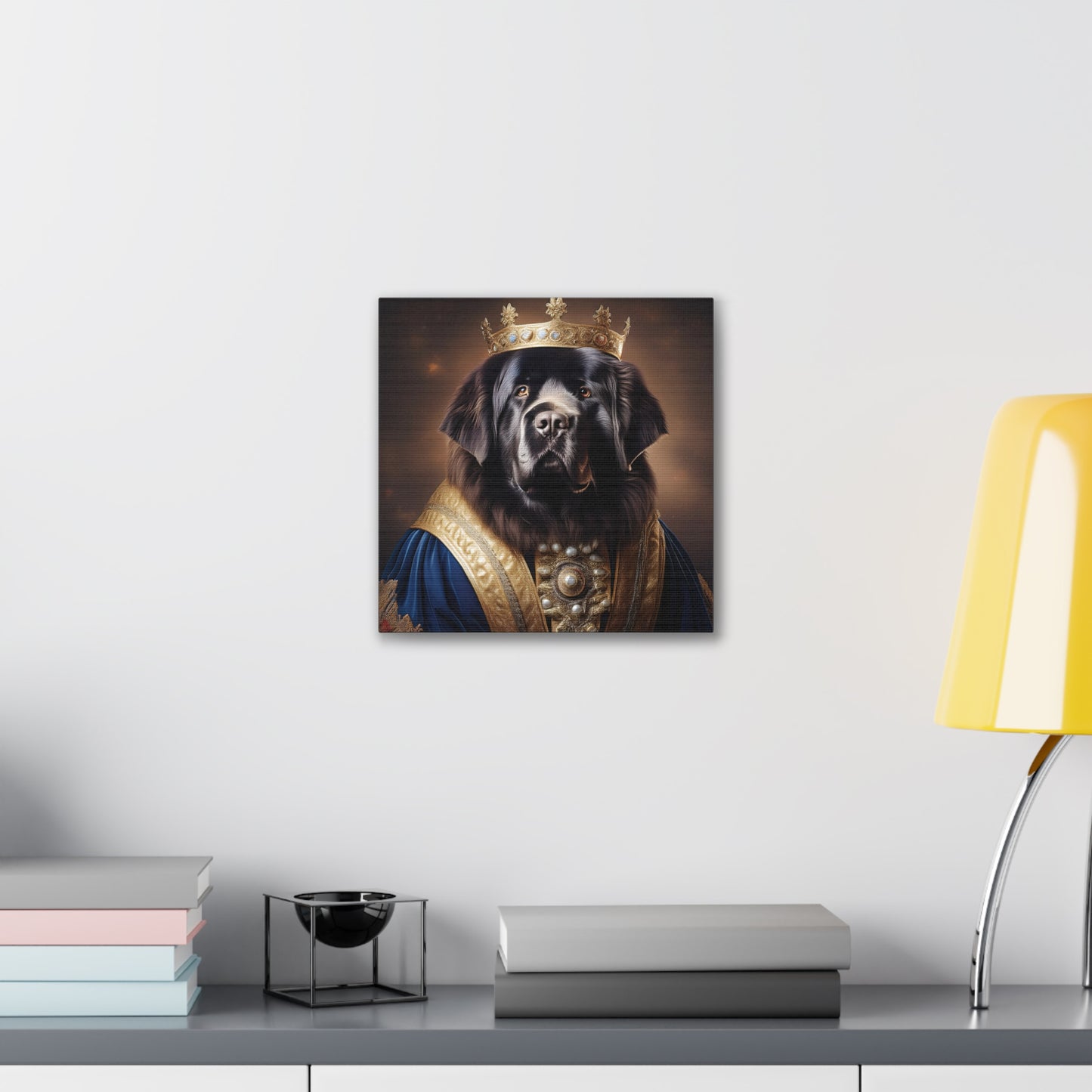 Newfoundland Renaissance Pet Portrait on Canvas | wall art | wall print