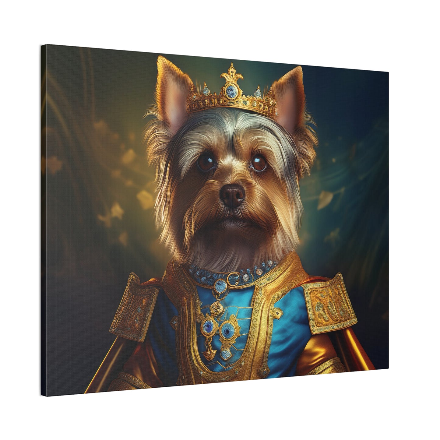 Yorkshire Terrier Renaissance Pet Portrait on Canvas | Wall Art | Wall Print | Dog Art