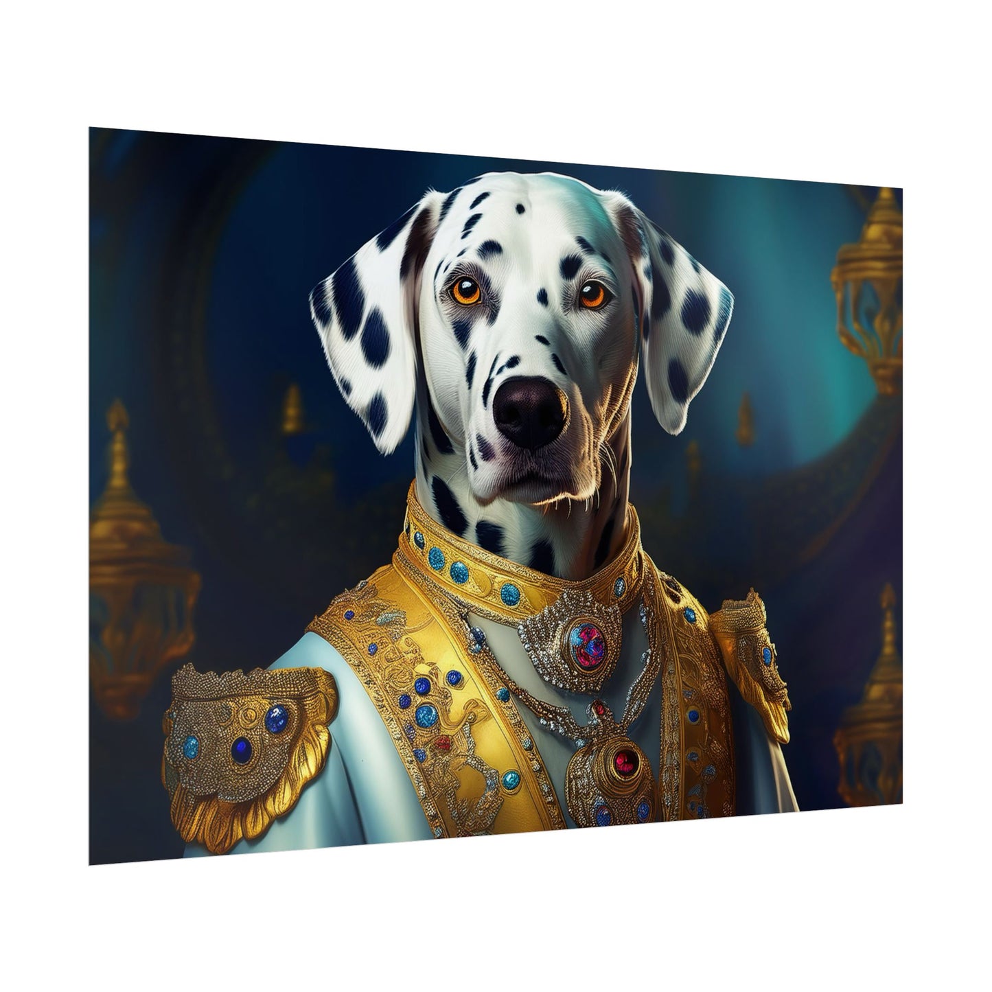 Dalmation Dog Renaissance Pet Portrait Wall Print | Art Print | Wall Art | Dog Art