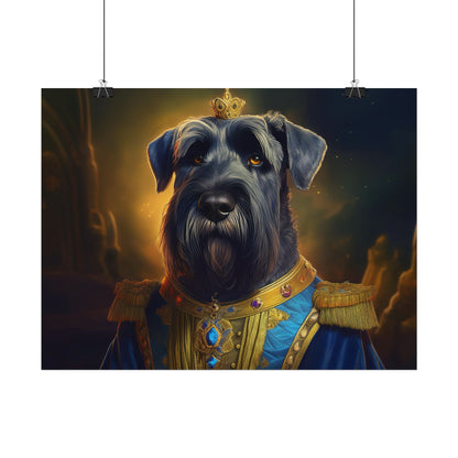 Giant Schnauzer Pet Renaissance Portrait Print, Dog Lover Wall Print | Wall Art | Wall Print