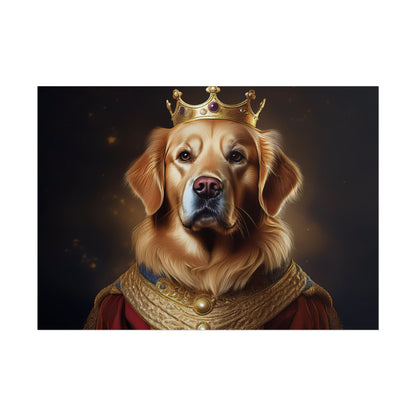Golden Retriever Renaissance Dog Portrait  Art Print, Wall Decor Gift, Animal Lover Home Decor, Dog Wall Art