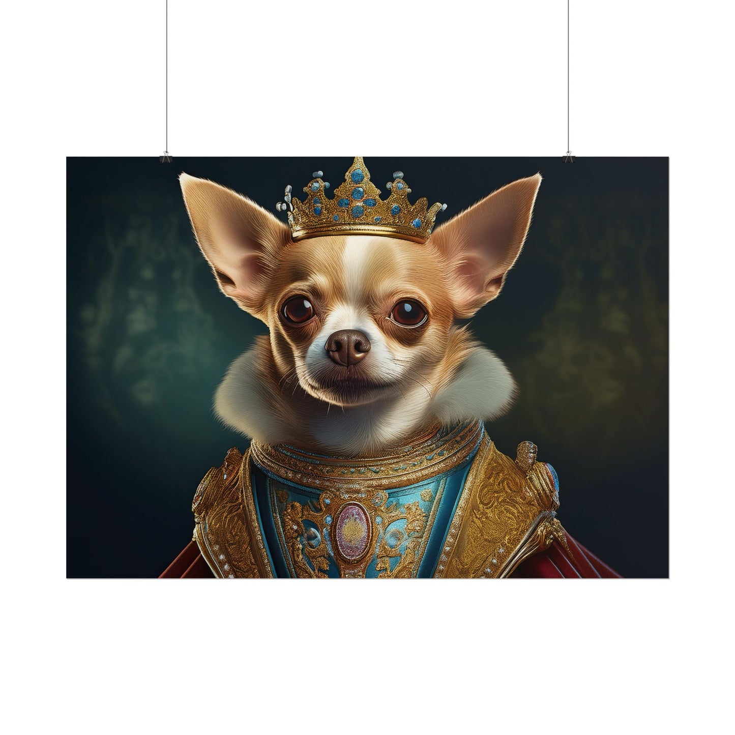 Chihuahua Dog Renaissance Pet Portrait Print | Wall print | Wall art