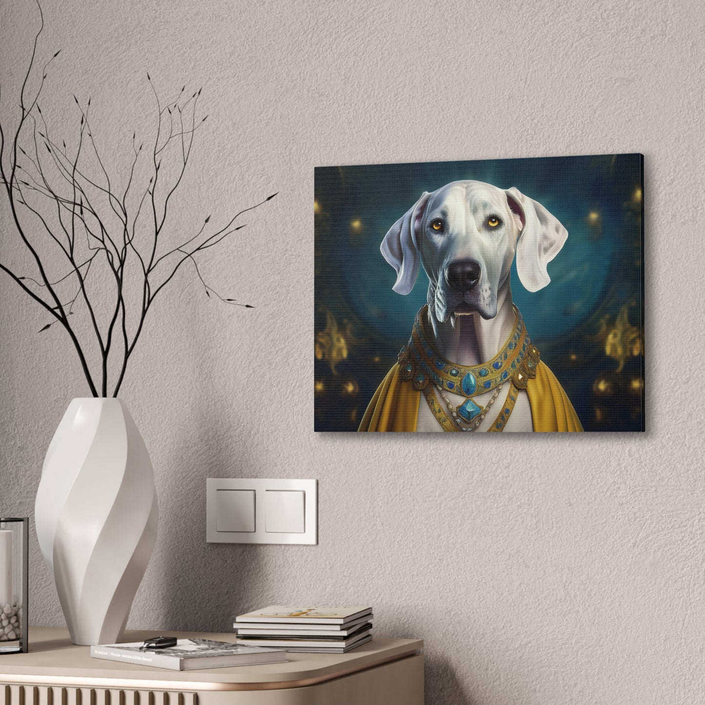 Great Dane Renaissance Pet Portrait  - Canvas, wall art, wall print, dog portrait, dog art