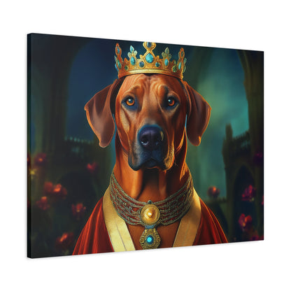 Rhodesian Ridgeback Renaissance Pet Portrait  on Canvas, wall art, wall print, dog portrait, dog art