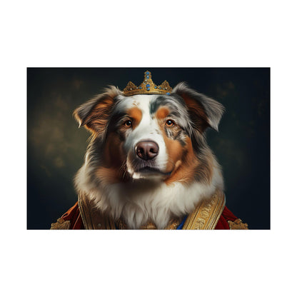 Australian Shepherd Dog Renaissance Pet Portrait Print | Wall Art | Wall Print