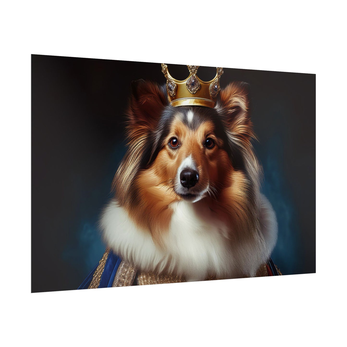 Shetland Sheepdog Renaissance Dog Portrait Art Print, Wall Decor Gift, Animal Lover Home Decor, Dog Wall Art