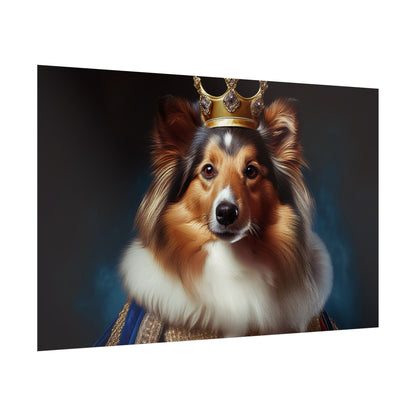 Shetland Sheepdog Renaissance Dog Portrait Art Print, Wall Decor Gift, Animal Lover Home Decor, Dog Wall Art