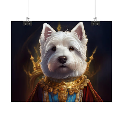 West Highland White Terrier Dog Renaissance Pet Portrait Print, West Highland White Terrier Art Print, Dog Wall Art, Wall Print, Wall Art