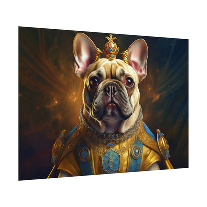 French Bulldog Renaissance Portrait Art Print, Wall Decor Gift, Animal Lover Home Decor, Dog Wall Art