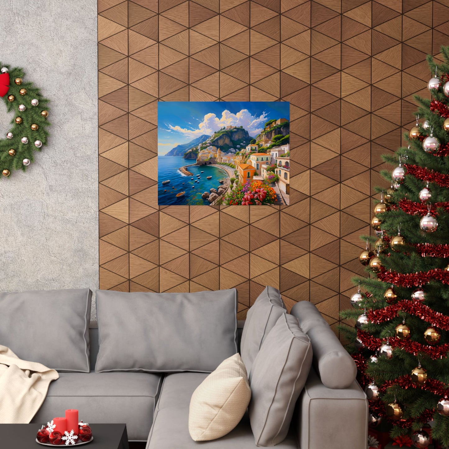 Amalfi Coast Italy Coastal Print | Style 2 | Wall Art | Wall Print