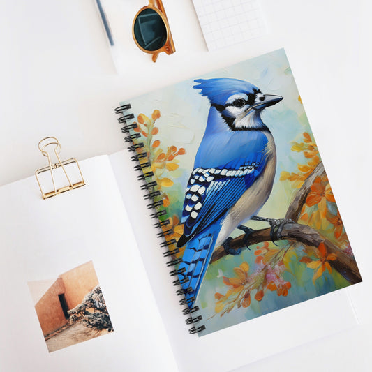 Blue Jay Bird Spiral Notebook | Journal | Dream Journal | Birdwatching