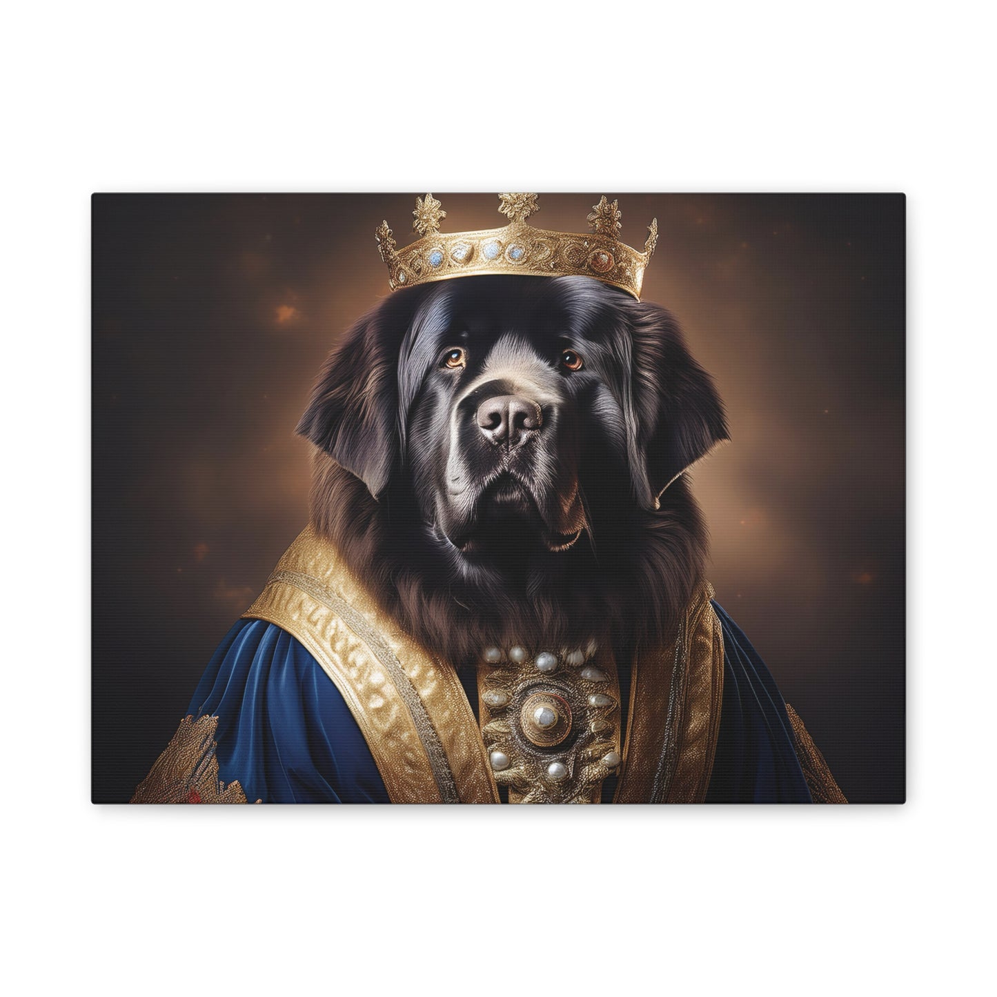 Newfoundland Renaissance Pet Portrait on Canvas | wall art | wall print