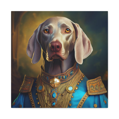 Weimaraner Renaissance Pet Portrait on Canvas -  wall art, wall print, dog portrait, dog art