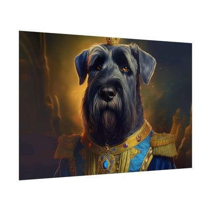 Giant Schnauzer Pet Renaissance Portrait Print, Dog Lover Wall Print | Wall Art | Wall Print