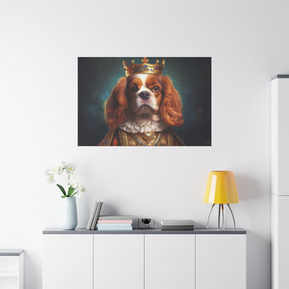 Cavalier King Charles Spaniel Renaissance Pet Portrait on Canvas | Wall art | wall print