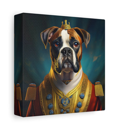 Boxer Renaissance Pet Portrait  on Canvas, wall art, wall print, dog portrait, dog art