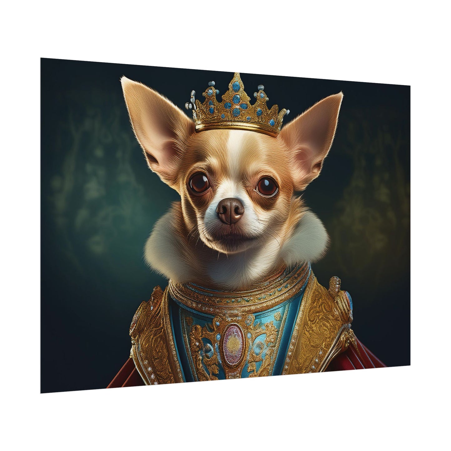 Chihuahua Dog Renaissance Pet Portrait Print | Wall print | Wall art