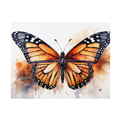 Orange Butterfly Alcohol Ink Wall Art | Butterfly wall art | Wall Art | Wall Print