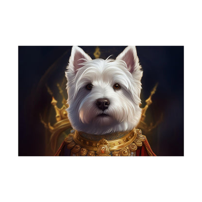 West Highland White Terrier Dog Renaissance Pet Portrait Print, West Highland White Terrier Art Print, Dog Wall Art, Wall Print, Wall Art
