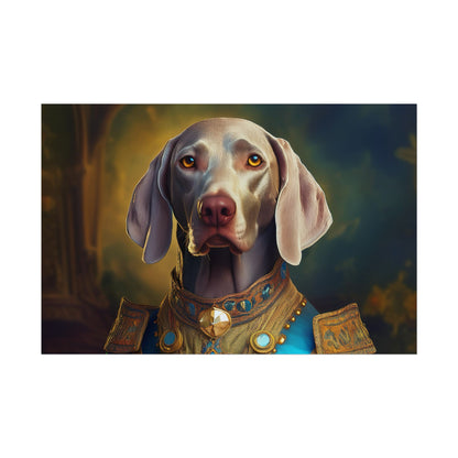 Weimaraner Renaissance Pet Portrait Print, wall print, wall art, Animal Lover Home Decor, Dog Wall Art