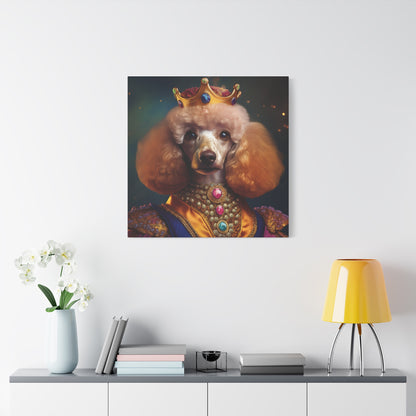 Poodle Pet Dog Renaissance Portrait on Canvas | Wall art | wall print