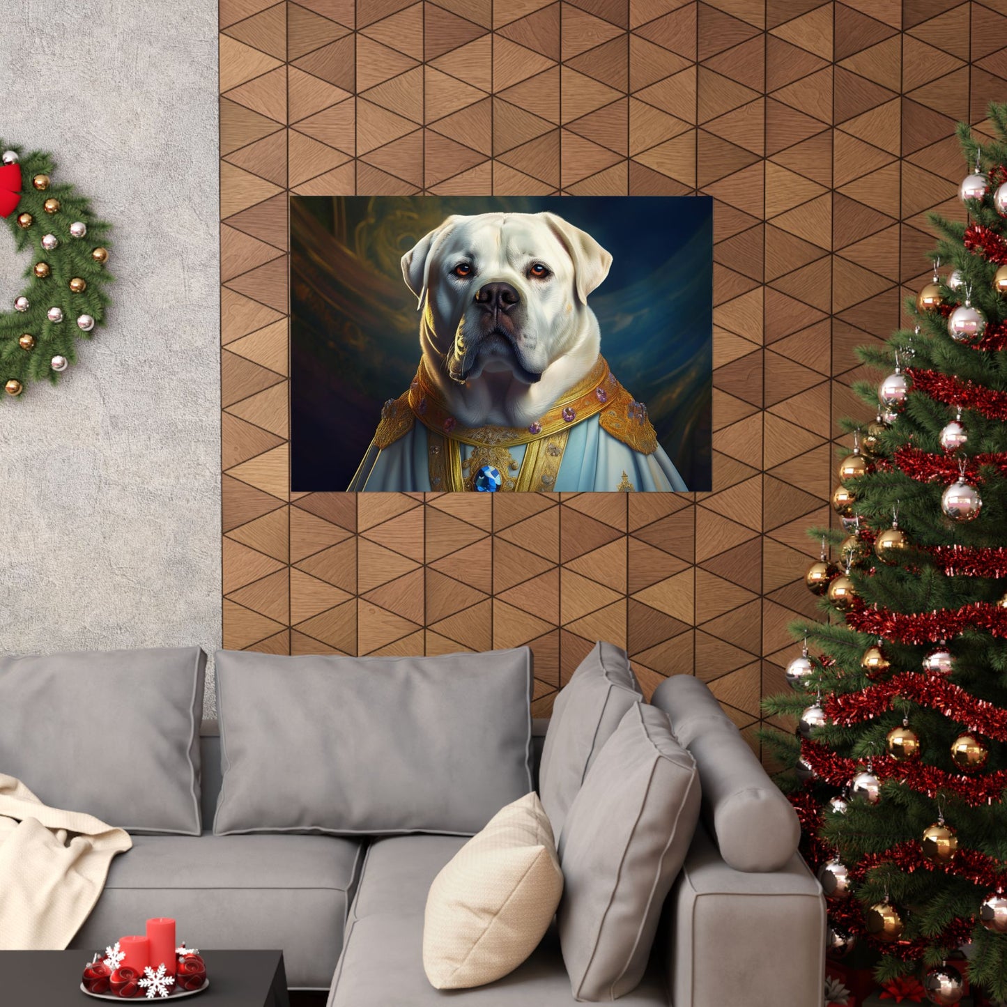 Mastiff Renaissance Pet Portrait Print, Unique Wall Art, Wall Print, Dog Art, Pet Art