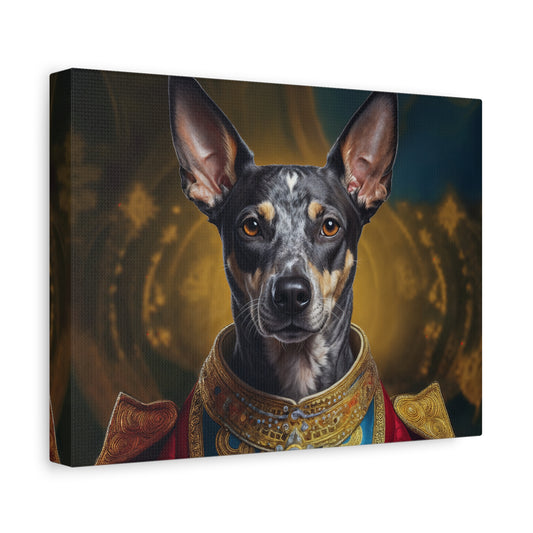 Peruvian Inca Orchid Renaissance Dog Portrait on Canvas, Pet Lover Gift, Home Decor, Unique Wall Art, Dog Birthday Present, Animal Wall Art