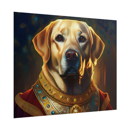 Labrador Retriever Renaissance Pet Portrait Art Print, Wall Decor Gift, Animal Lover Home Decor, Dog Wall Art