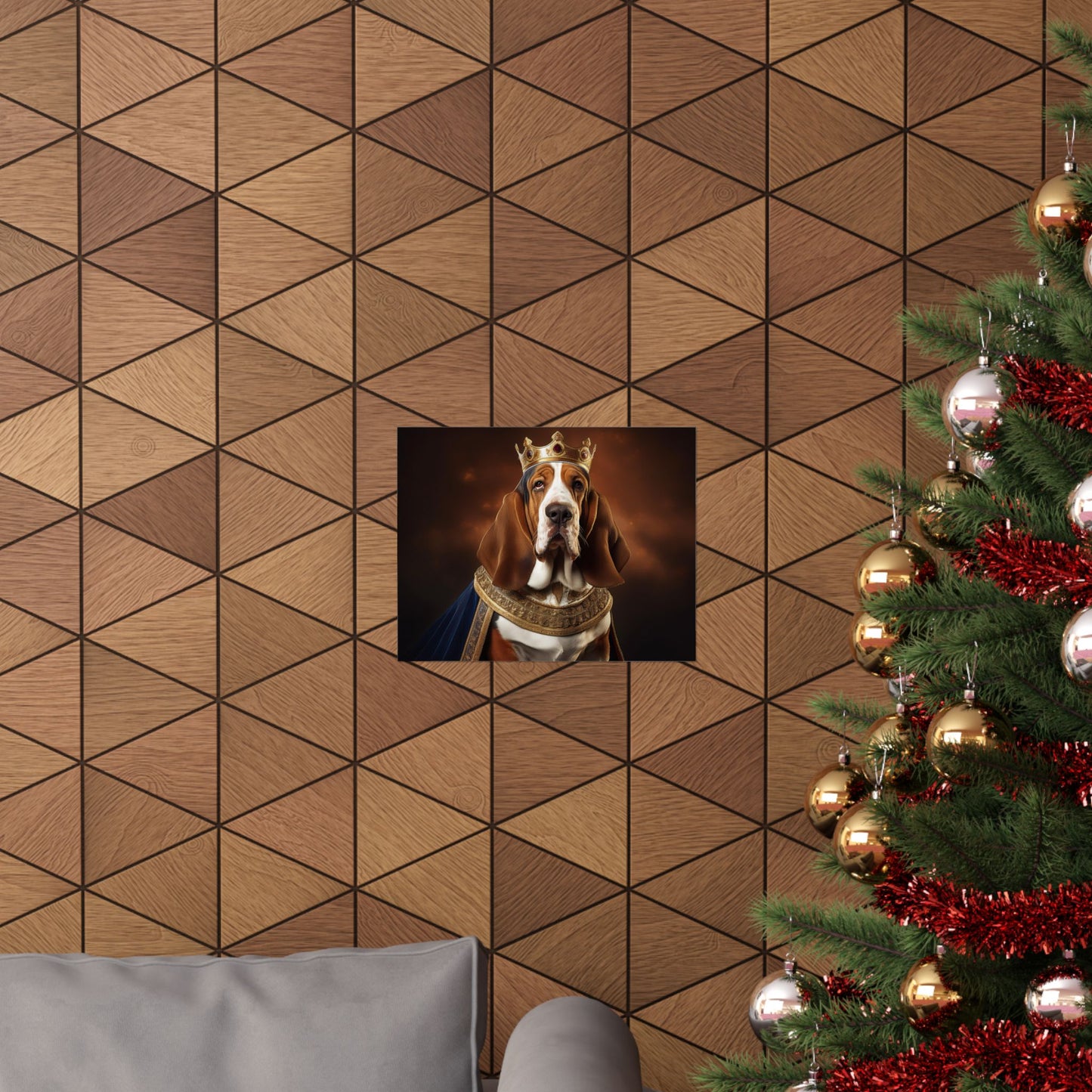 Bassett Hound Renaissance Dog Portrait Art Print, Wall Decor Gift, Animal Lover Home Decor, Dog Wall Art