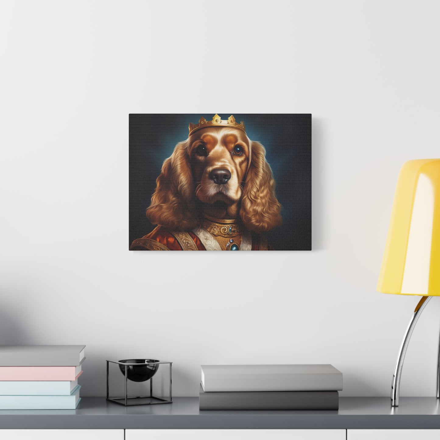 Cocker Spaniel Renaissance Pet Portrait on Canvas | Wall art | wall print