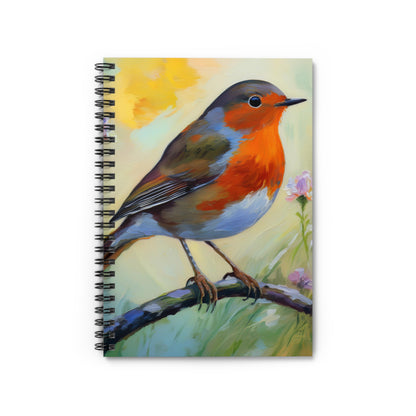 American Robin Bird Oil Painting Notebook |  Journal for Notes | Diary | Dream Journal