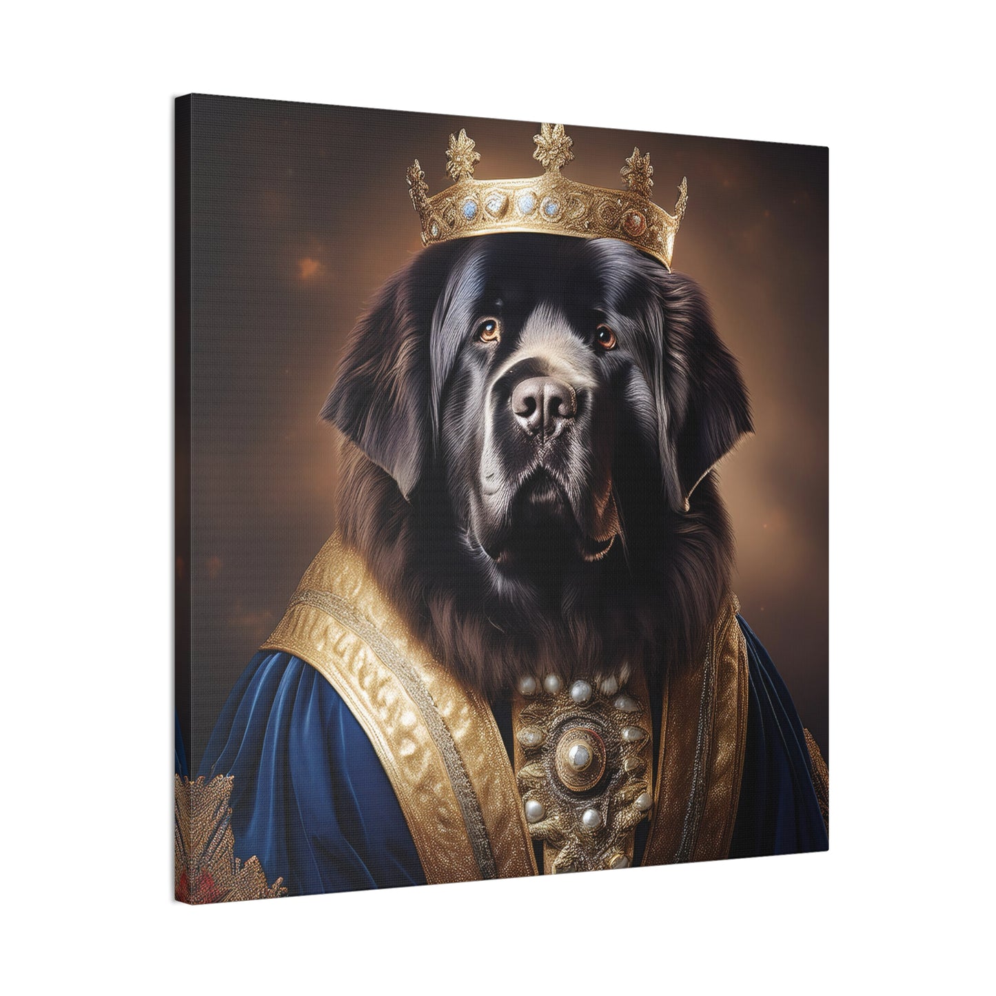 Newfoundland Renaissance Pet Portrait on Canvas | wall art | wall print