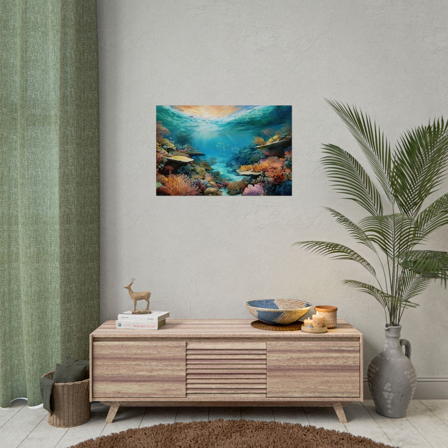 Great Barrier Reef  Australia Coastal Print | Style 2 | Wall Art | Wall Print