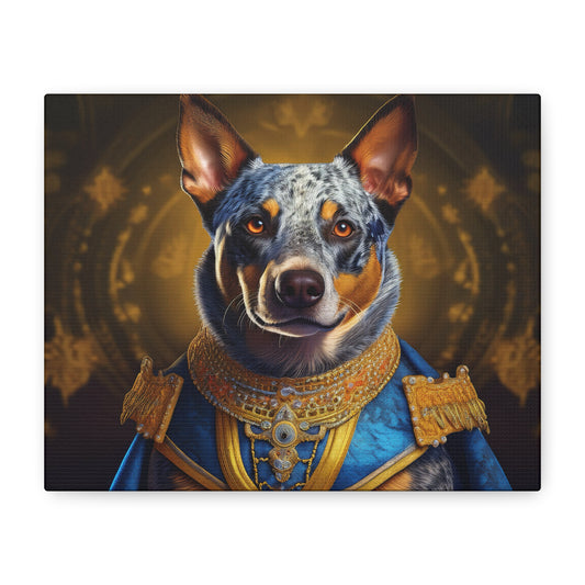 Australian Cattle Dog Renaissance Pet Portrait on Canvas | wall art |  wall print