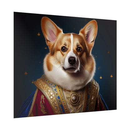 Pembroke Welsh Corgi Renaissance Pet Portrait Print | Wall Art | Wall Print | Dog Art