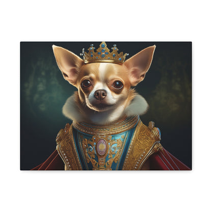 Chihuahua Renaissance Pet Portrait on Canvas | Wall art | Wall print | Dog art