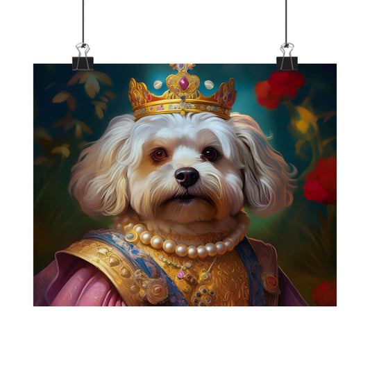 Havanese Dog Renaissance Pet Portrait Print, Wall print, wall art, Animal Lover Home Decor, Dog Wall Art